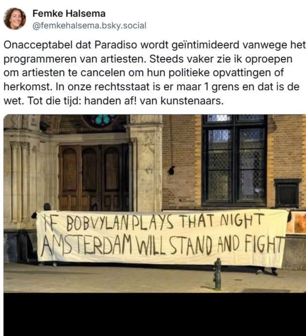 Dit komt van de vrouw die Hans Teeuwen liet oppakken voor een satirisch stuk... #justsaying