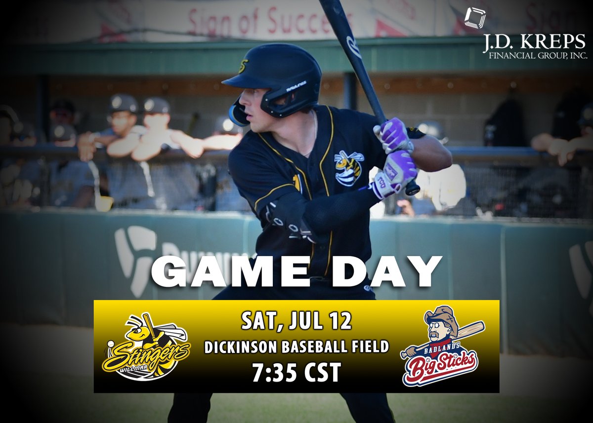 Willmar Stingers (@willmarstingers) on Twitter photo Opening up the road trip in Dickinson!
🆚<a href="/BadlandsBigStix/">Badlands Big Sticks</a>
🏟Dickinson Baseball Field
⏰7:35pm CST
📺ESPN+
#StingEm Opening up the road trip in Dickinson!
🆚<a href="/BadlandsBigStix/">Badlands Big Sticks</a>
🏟Dickinson Baseball Field
⏰7:35pm CST
📺ESPN+
#StingEm