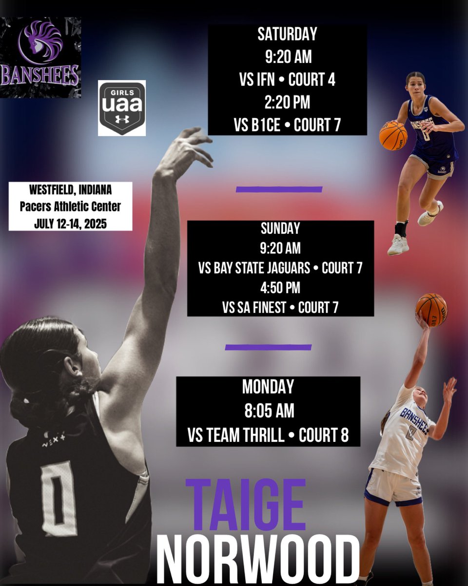 1st Game was a WIN 69-43 👊🏼 
Come Watch Game 2 at 2:20pm! 
#bansheefam #letsgo