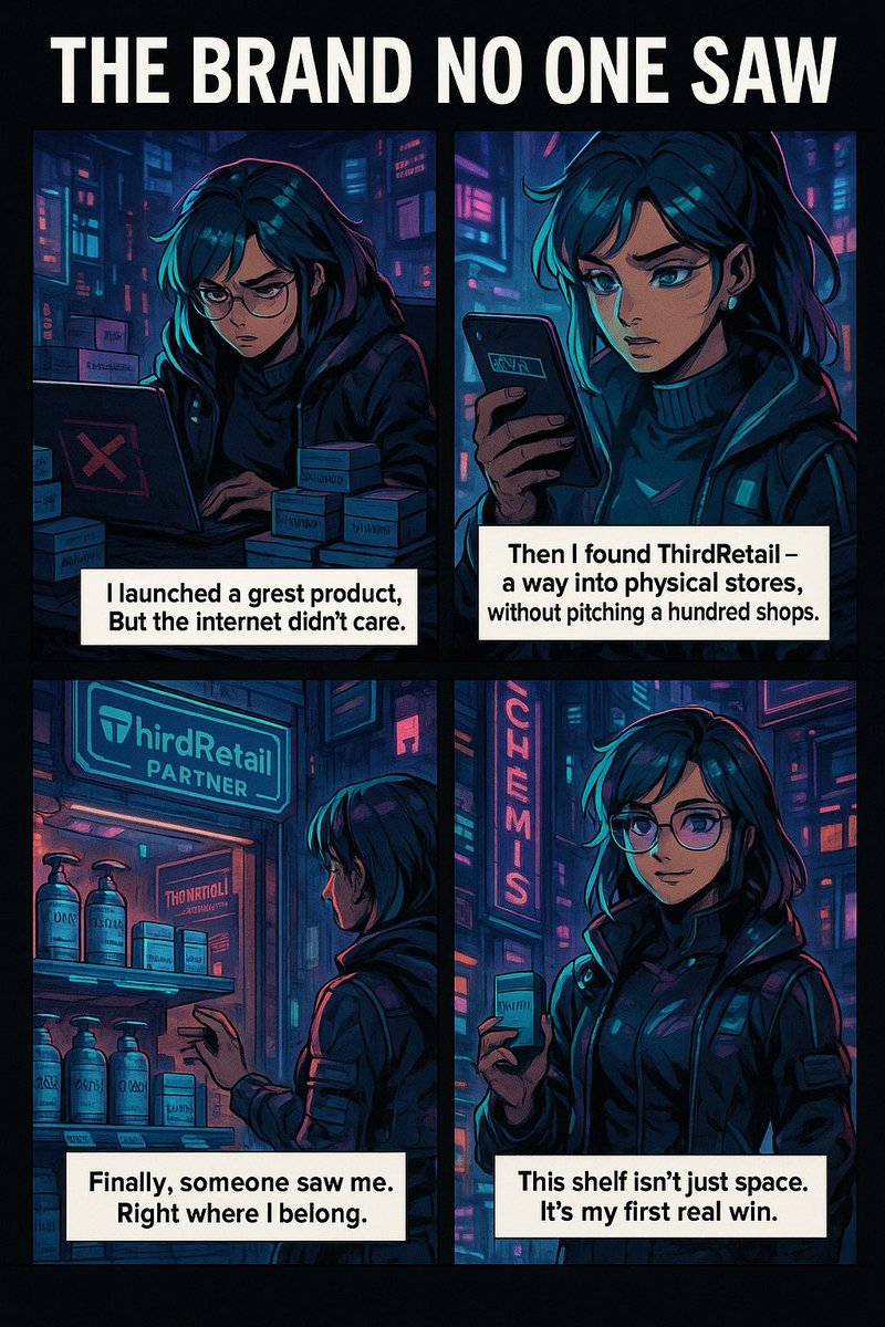 thirdretail's tweet photo. “I launched a great product… but the internet didn’t care.”
She built something meaningful. But the algorithms, the ad costs, the noise — none of it helped.
Until she found shelf space that finally worked.
#ThirdRetail #RetailTech #UKRetail #D2C #BrandJourney #FoundersLife https://t.co/XMXqilPk9q