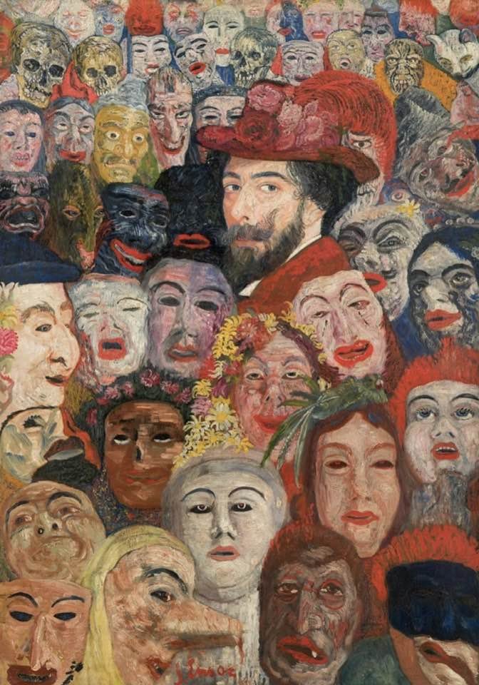 ArtAddictGall's tweet image. James Ensor, Self-Portrait with Masks, 1899
#ensor #jamesensor  #art #arthistory #artdaily #dailyart #artaddictgalleria
