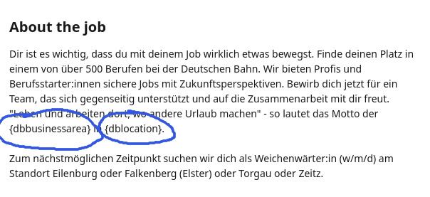 Лучшая работа - {dbbusinessarea} в {dblocation} 😍