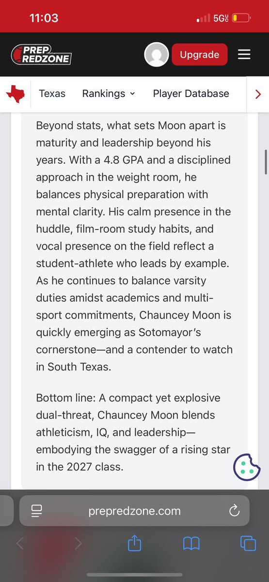 Check out my write up!! Thank you PrepRedzone for this amazing write up.