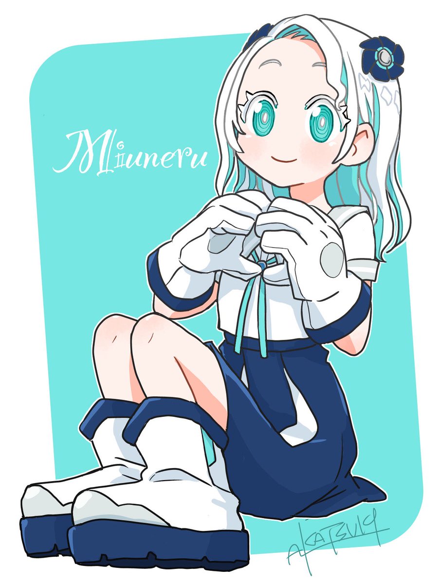 #はね絵図
ミウネルちゃん描いてみた！