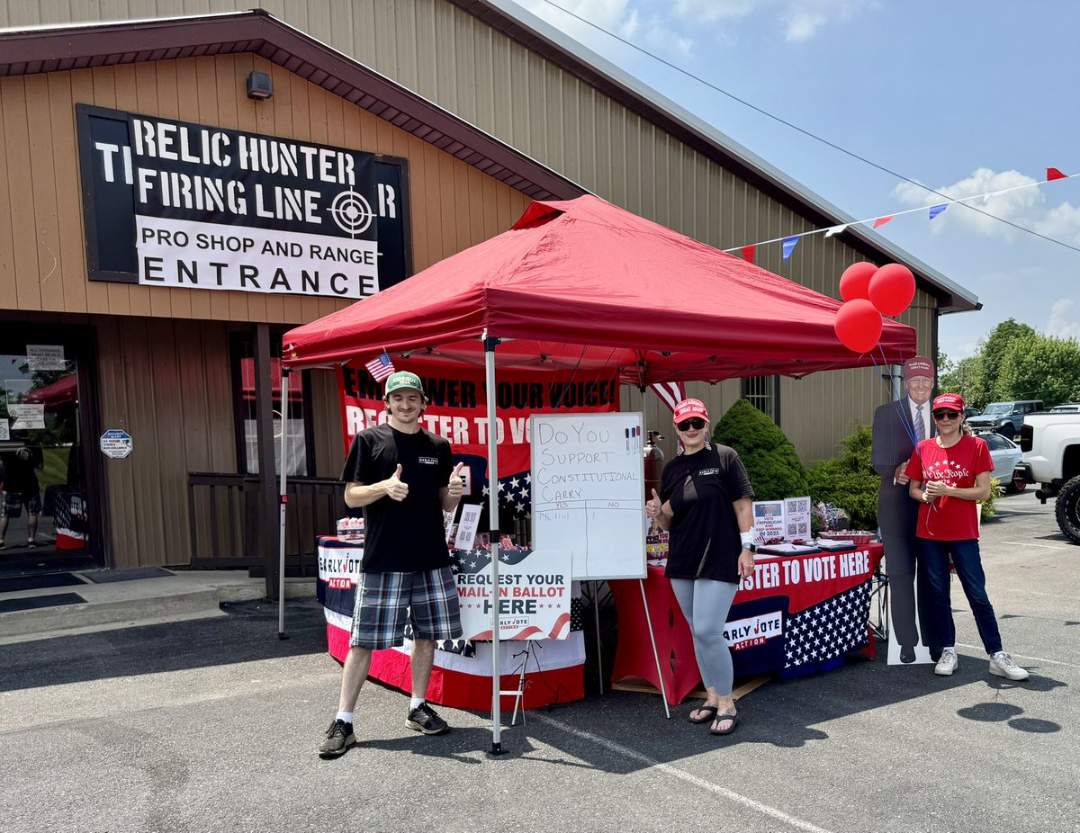 itsheatherleigh's tweet image. Relic Hunter Firing Line Grand Reopening (Lehigh County, PA)
+2 🟥 Change of Party
+11 Commits
Come on out and see us!
@EarlyVoteAction @ScottPresler @jeannette0629 @hippiedaytrader @Eduke15
