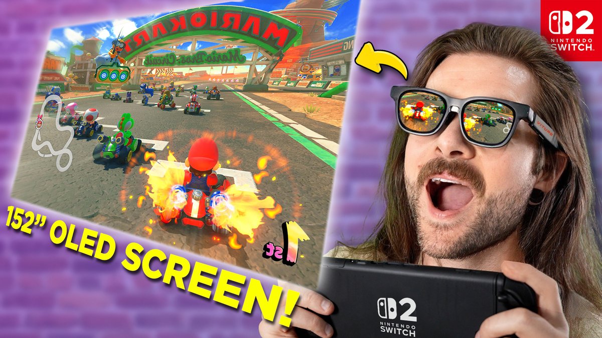 BeatemupsWood's tweet image. Viture's new OLED GLASSES work with the Switch 2 and they are honestly INSANE 👉 youtu.be/I2vwTpERpZ0