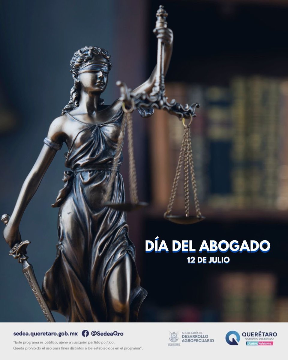 Hoy reconocemos la labor de quienes defienden la justicia, la verdad y el Estado de Derecho. ¡Feliz Día del Abogado! #CONTIGO