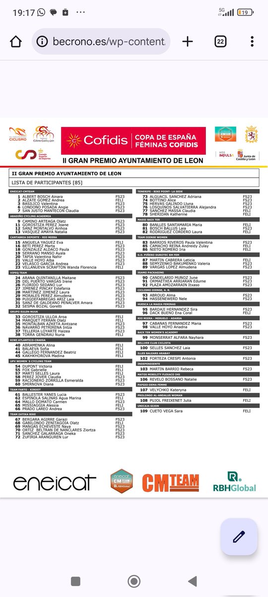 Real Federación Española de Ciclismo tweet media