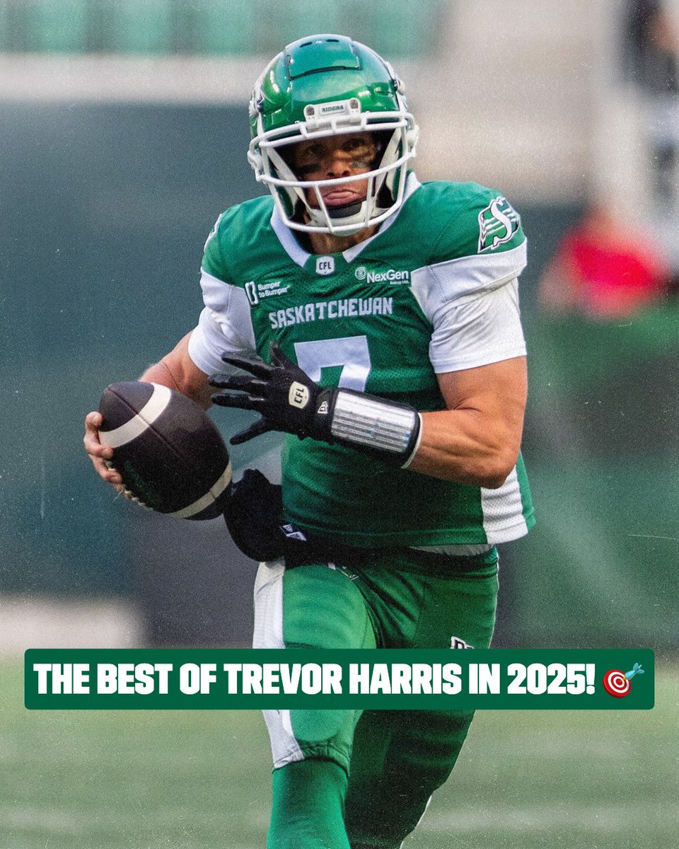 CFL's tweet photo. Trevor Harris is back in action today! 

🗓️: Stampeders vs. Roughriders @ 4 PM ET 
🇨🇦: TSN, RDS
🌎: CFL+

#CFL https://t.co/rXX0pijbbn