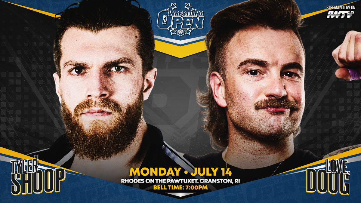 ⚓️ <a href="/WrestlingOpenRI/">Wrestling Open RI</a> this Monday, 7/14/25 and every Monday night all summer long at Rhodes On The Pawtuxet in Cranston!

Less than 20 front row seats remain: beyondwrestlingonline.com/rhodes

- Von Erich Classic Finals
- <a href="/bearbronsonBC/">Bear Bronson</a>/<a href="/theJarielRivera/">Jariel Rivera</a> 
- <a href="/alternative_ag/">Anthony Greene アンソニー・グリーン</a>/<a href="/ItsDustinWaller/">𝐃𝐮𝐬𝐭𝐢𝐧 '𝐅𝐥𝐚𝐬𝐡' 𝐖𝐚𝐥𝐥𝐞𝐫</a>