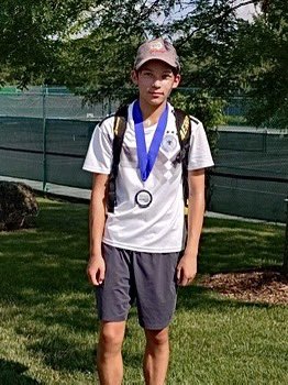 CGHSTennis's tweet photo. Congrats to Joe Riedel for winning the 16s singles draw at the McHenry County Classic! Also shout out to Will Reisenbigler in participating in his first Classic! Way to put the work in guys! #waytogojoe https://t.co/8NRHYEll5K
