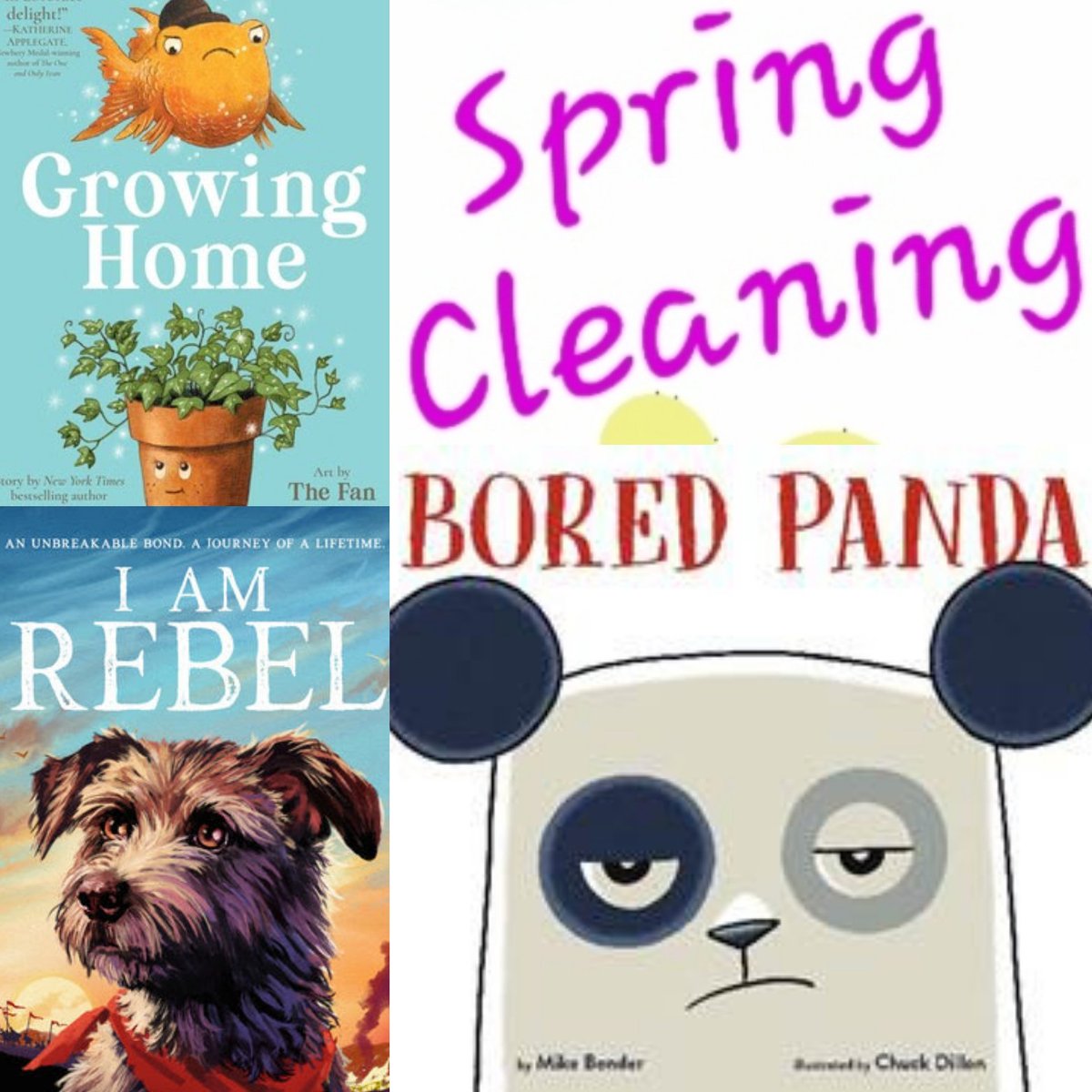 GMR (@grgenius) on Twitter photo 🧼 SPRING(ish) CLEANING...Bookish Style 📚
🐼 Bored Panda by Mike Bender, Illus by Chuck Dillon
<a href="/randomhousekids/">Random House Children's Books</a>
🐕 I Am Rebel by Ross Montgomery <a href="/Candlewick/">Candlewick Press</a>
🪴 Growing Home by Beth Ferry, Illus by Terry/Eric Fan <a href="/SimonKIDS/">Simon Kids</a>
Click for more ⏬️ 😃
insatiablereaders.blogspot.com/2025/07/spring… 🧼 SPRING(ish) CLEANING...Bookish Style 📚
🐼 Bored Panda by Mike Bender, Illus by Chuck Dillon
<a href="/randomhousekids/">Random House Children's Books</a>
🐕 I Am Rebel by Ross Montgomery <a href="/Candlewick/">Candlewick Press</a>
🪴 Growing Home by Beth Ferry, Illus by Terry/Eric Fan <a href="/SimonKIDS/">Simon Kids</a>
Click for more ⏬️ 😃
insatiablereaders.blogspot.com/2025/07/spring…