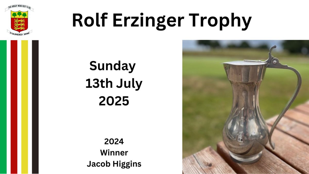 Tomorrow there is another Mens Perpetual Trophy to be won!

The Rolf Erzinger Trophy which is an individual stableford competition 

Good Luck to all those playing, plenty of sun cream and water required!

#membersclub 
#perpetualtrophy 
#Stableford