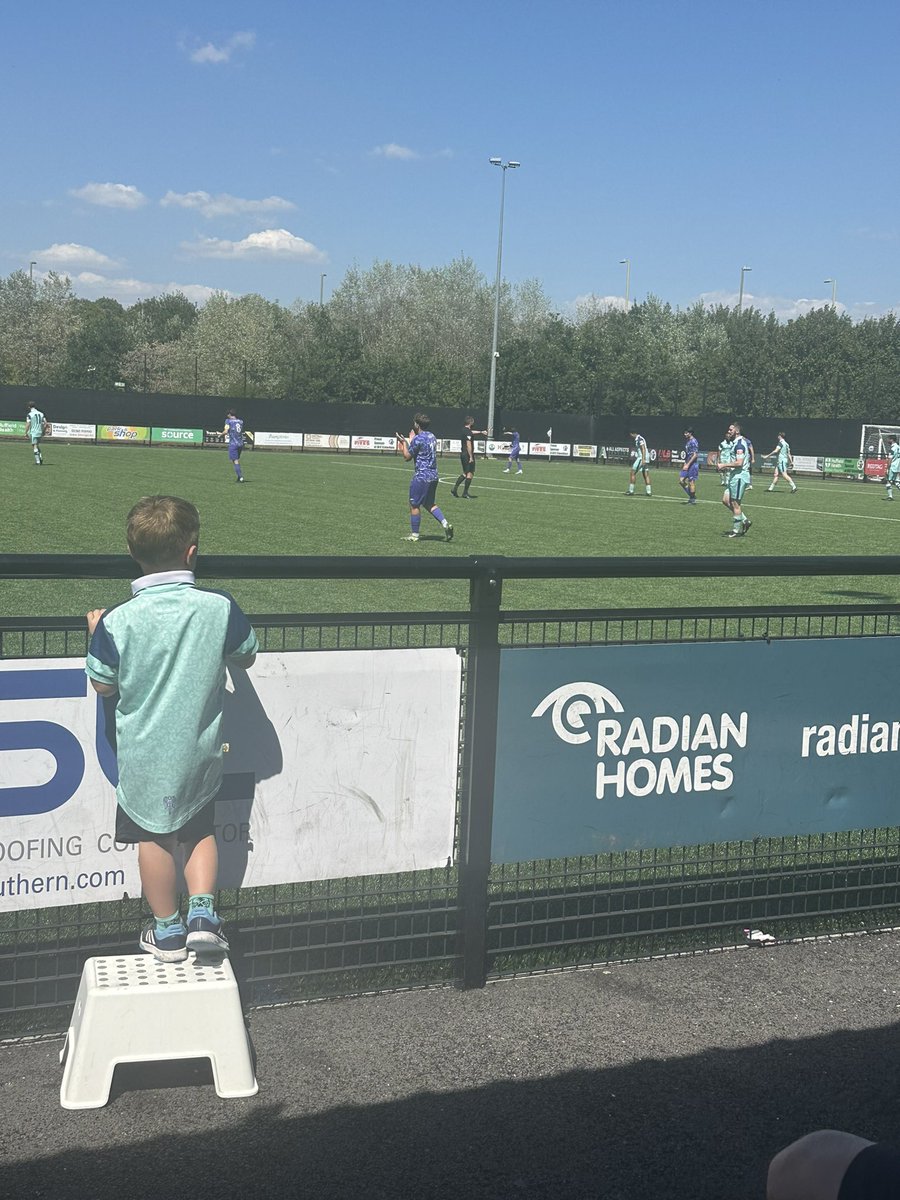 IanTrodd's tweet image. The next generation of football fans learning and loving non league football @Basingstoke_FC @Love_non_league