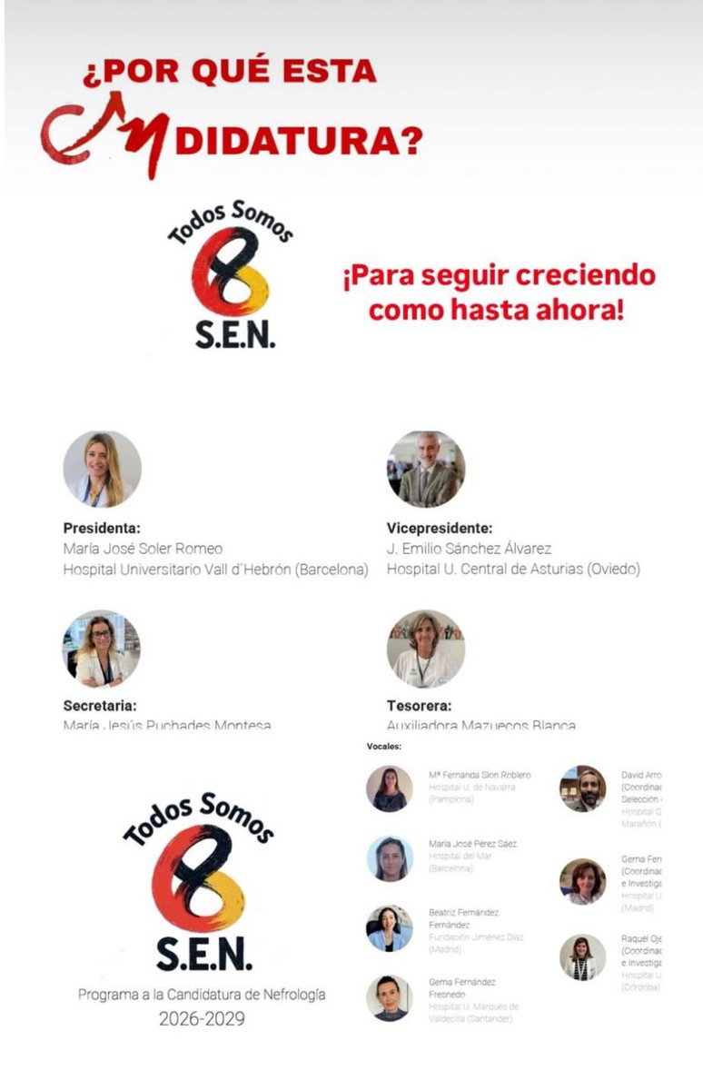David Arroyo (@dvdrry) on Twitter photo Por una <a href="/SENefrologia/">S.E.N. Nefrología</a> con liderazgo, con representación de nefrólogas y nefrólogos, dejando paso a los jóvenes y apoyados en quienes tienen trayectoria. Con experiencia, y al tiempo abiertos a las ideas de todas las socias y socios. Sin intereses personalistas. TODOS SOMOS S.E.N. Por una <a href="/SENefrologia/">S.E.N. Nefrología</a> con liderazgo, con representación de nefrólogas y nefrólogos, dejando paso a los jóvenes y apoyados en quienes tienen trayectoria. Con experiencia, y al tiempo abiertos a las ideas de todas las socias y socios. Sin intereses personalistas. TODOS SOMOS S.E.N.
