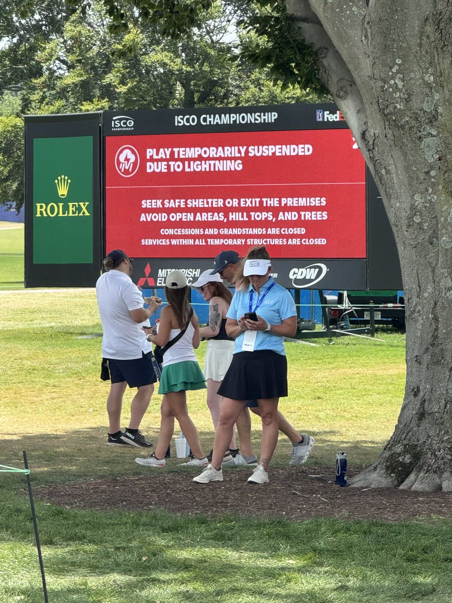 Play at the ISCO Championship suspended due to weather in the area. <a href="/WLKY/">WLKY</a>