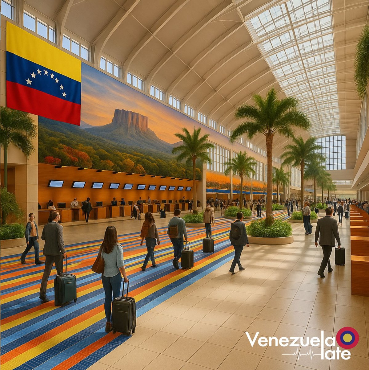 ✈️🇻🇪✨ 𝐔𝐧 𝐀𝐞𝐫𝐨𝐩𝐮𝐞𝐫𝐭𝐨 7 𝐄𝐬𝐭𝐫𝐞𝐥𝐥𝐚𝐬: 𝐋𝐚 𝐏𝐮𝐞𝐫𝐭𝐚 𝐝𝐞 𝐄𝐧𝐭𝐫𝐚𝐝𝐚 𝐚 𝐥𝐚 𝐍𝐮𝐞𝐯𝐚 𝐕𝐞𝐧𝐞𝐳𝐮𝐞𝐥𝐚  ✈️🇻🇪✨
Por Elizabeth Sanchez Vegas

En la Venezuela que estamos reconstruyendo, el aeropuerto dejará de ser una zona de paso para convertirse en un