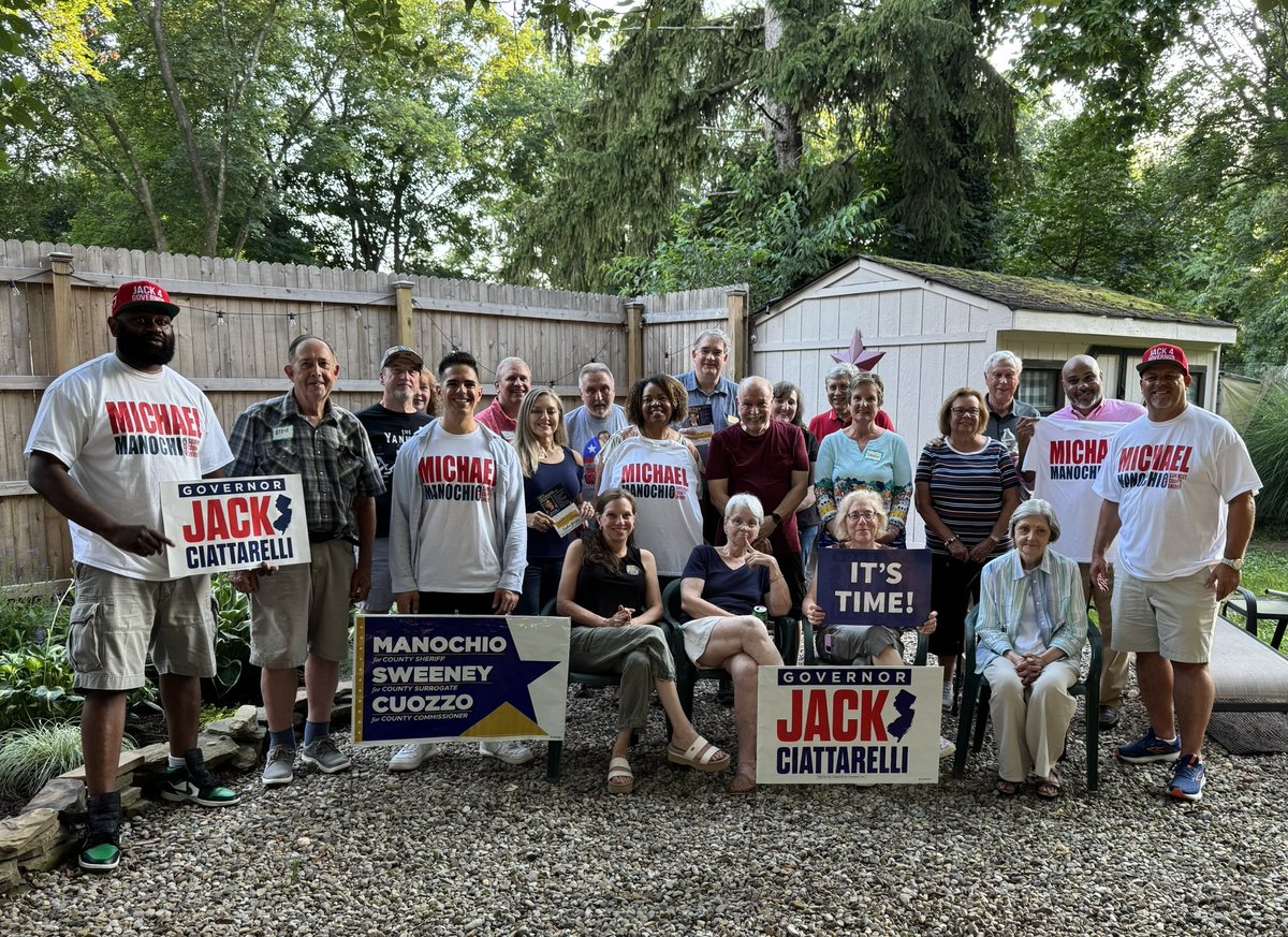 MSCM4Somerset's tweet image. What better way to end an afternoon of knocking doors than a BBQ with the local, @SomersetCoGOP and @Jack4NJ teams hosted by Michele & Rob Petersen and the Franklin Township Republican Municipal Committee!