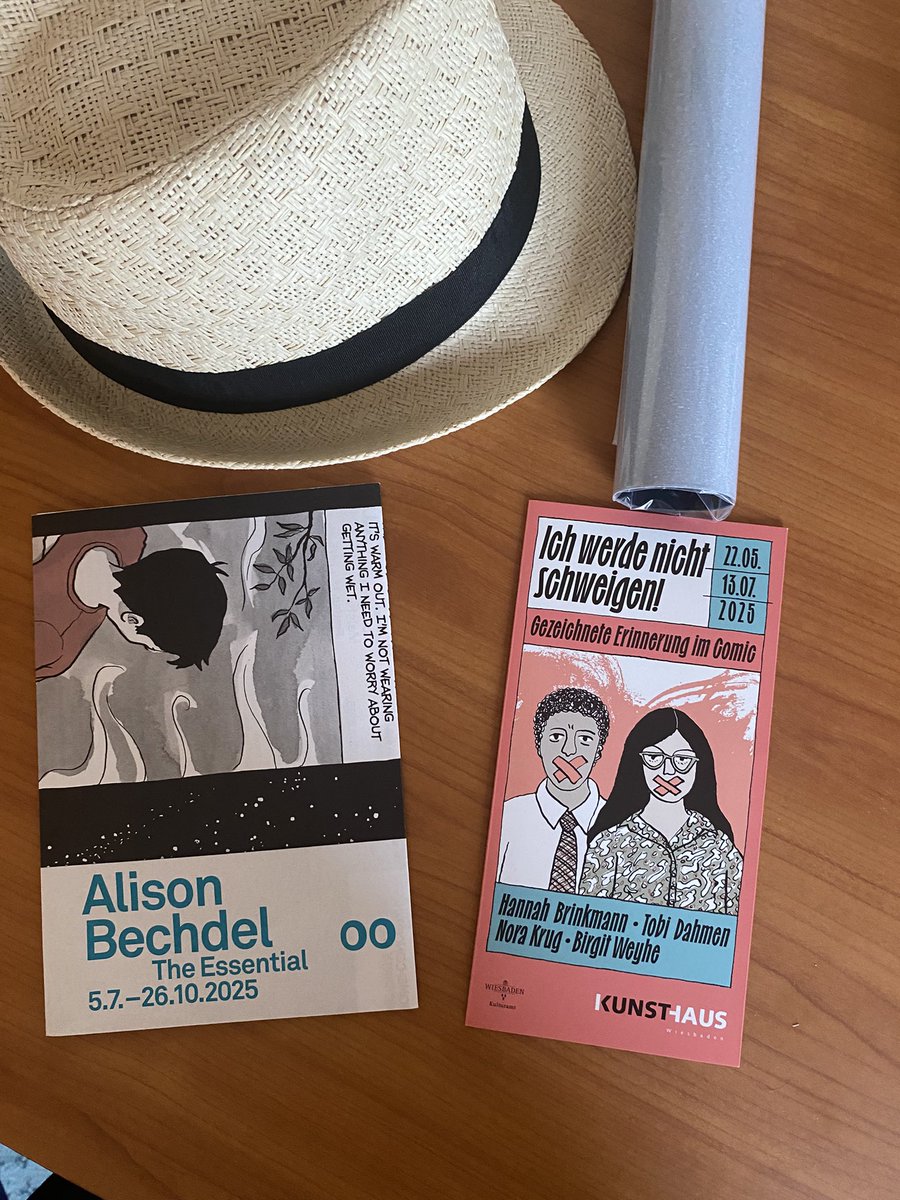 jsandler1978's tweet image. From Basel to Wiesbaden in 48 hours 🧳: Alison Bechdel 🖋️ and Nora Krug 🖍️ exhibitions back-to-back. Blog on the way ✈️📚