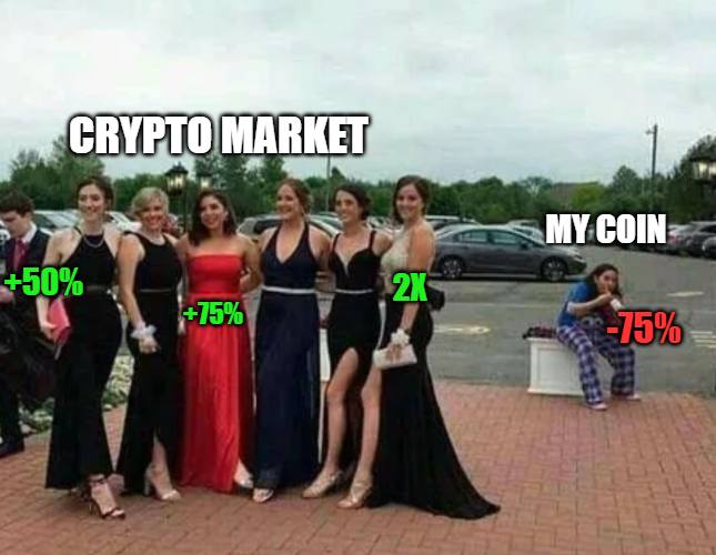 Sourov_gm's tweet photo. While the crypto market’s shining with +50%, +75%, even 2x gains...
My coin: -75% 🥲 Did I pick the wrong project at the wrong time? 🤡
Drop your coin’s status. Am I suffering alone? 😅
#Crypto #AltcoinSeason #MyCoin #Web3 #DeFi #Bitcoin #sexy #hot https://t.co/4CaikqiQhV