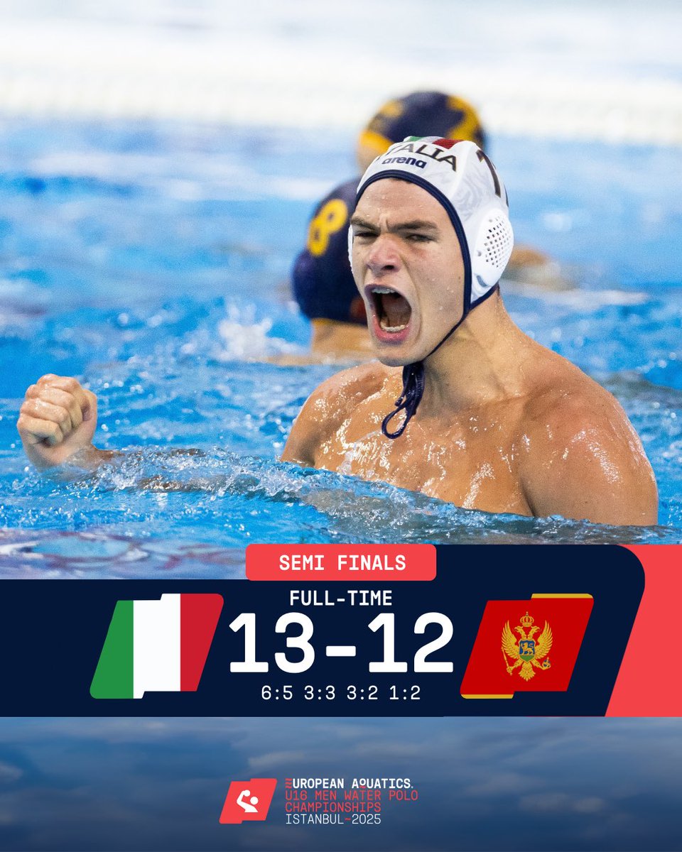 Italy punches their ticket to the FINALS! 🇮🇹🔥

A fierce battle, a brilliant win. One last game stands between them and gold.

#U16EWPC