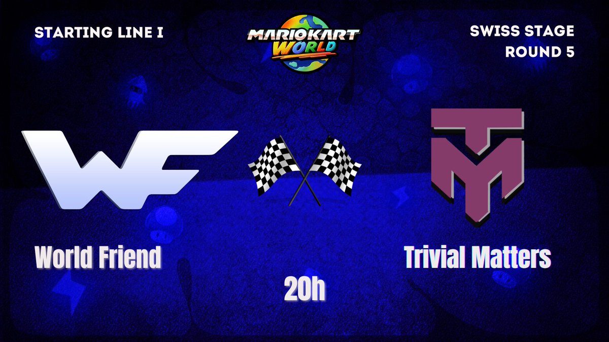 TeamWorldFriend's tweet image. Ce soir c'est la dernière ligne droite dans la phase de Swiss Stage au Starting Line ! 🏁
Programme de l'équipe :
🕗20h : ώƒ vs TM 🇺🇸
🕤21h30 : ώƒ vs ???
2 matchs qu'on doit impérativement gagner si on veut se qualifier en Gold Bracket !
▶️twitch.tv/worldfriendtv1