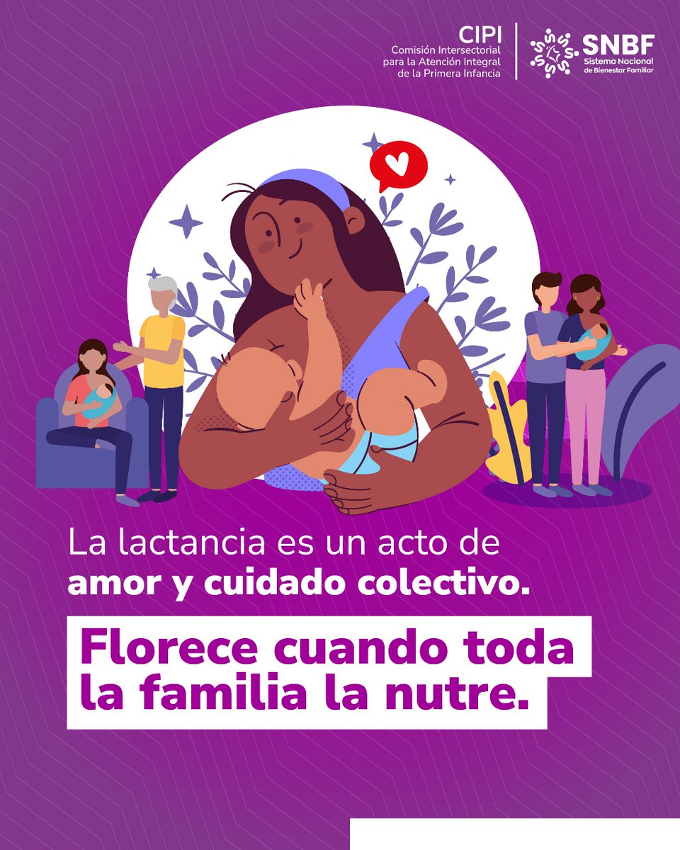ICBFColombia's tweet photo. ¿La lactancia es solo cosa de mujeres? ¡No!
✅ Es amor, cuidado y compromiso compartido.
Cuando los hombres participan, la lactancia florece.
El #SNBF y la #CIPI promovemos una crianza compartida.
#LactanciaEsCompromisoDeTodos #PaternidadActiva #CrianzaAmorosa https://t.co/Ga92F0R1oI