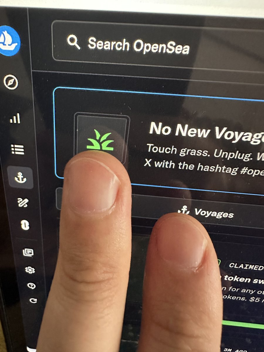 johnbea234's tweet photo. @opensea touch #openseatouchgrass https://t.co/XbFiua3EaI