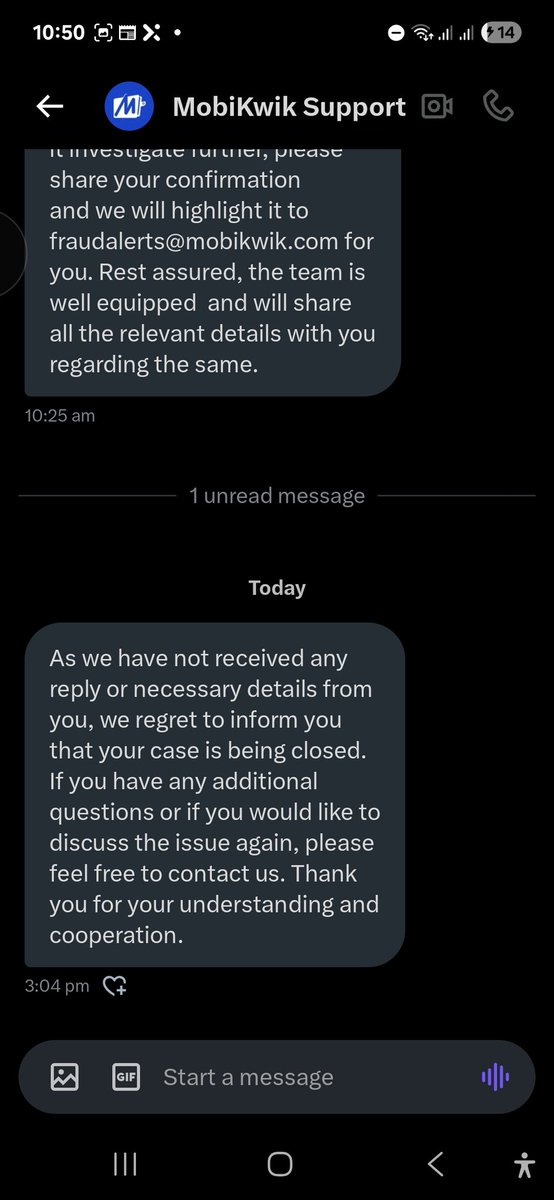 MahendraAnkit's tweet photo. @MobiKwikSWAT @police_haryana 

Mobikwik -its in their DNA to cheat wallet holders.
You've robbed me of my money
Asking me to chase police for an NOC , threatening to close in 1 day

I asked for a investigation result on 19Mar25, its 12 July ? What your assessment? 
You cheats ! https://t.co/5xTrjNxmAO
