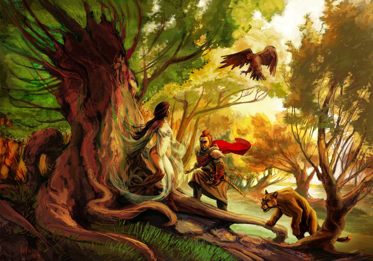 Beware of tree nymphs.