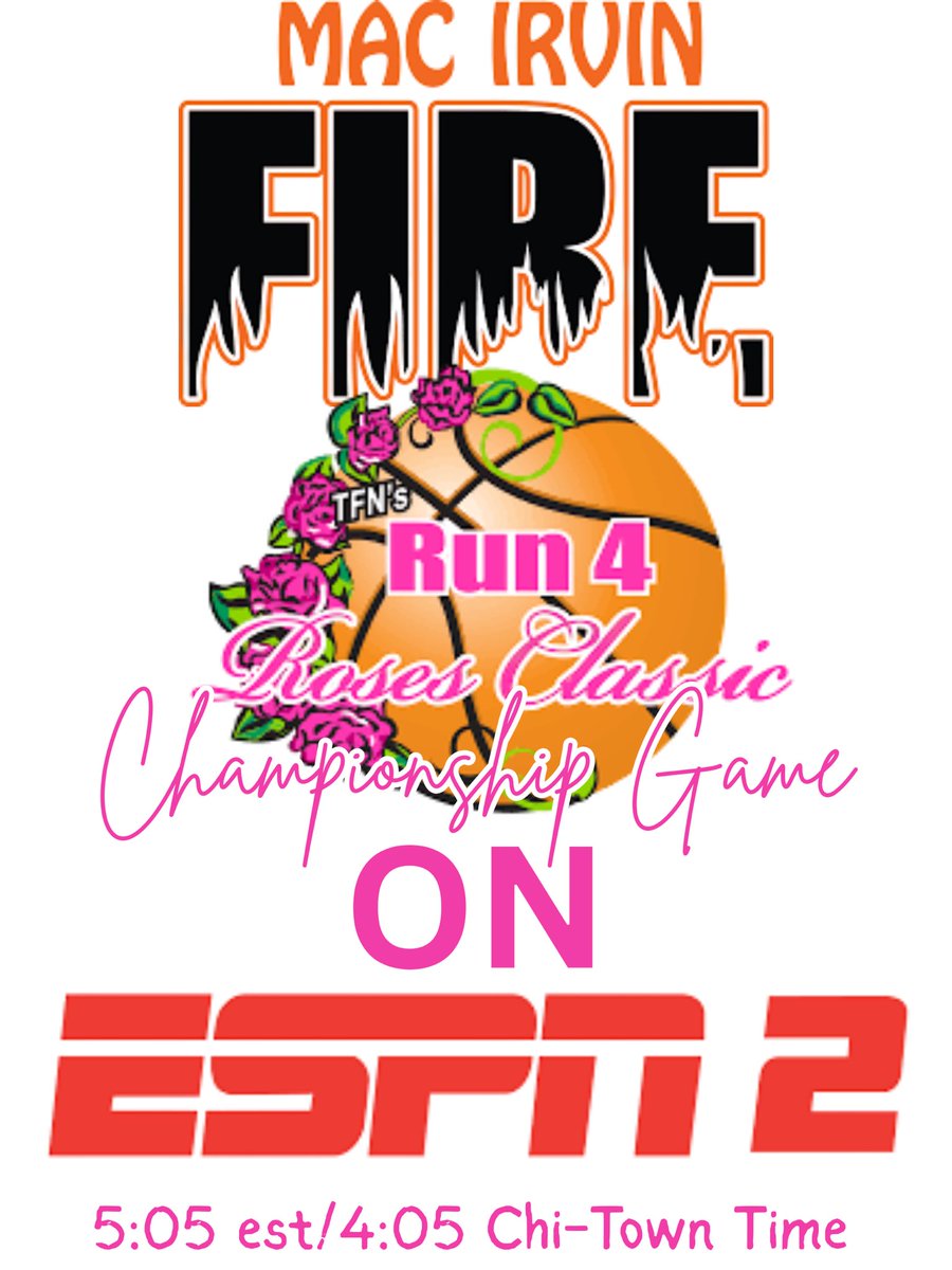 Mac Irvin Lady Fire S40 (@macirvingirls) on Twitter photo We say it all the time! Big stages and bright lights. Well it doesn’t get much bigger or brighter than the <a href="/espn/">ESPN</a> family of networks. Check us out at 5est/4cst. The 🔥brand of ball on display for all to see! We say it all the time! Big stages and bright lights. Well it doesn’t get much bigger or brighter than the <a href="/espn/">ESPN</a> family of networks. Check us out at 5est/4cst. The 🔥brand of ball on display for all to see!