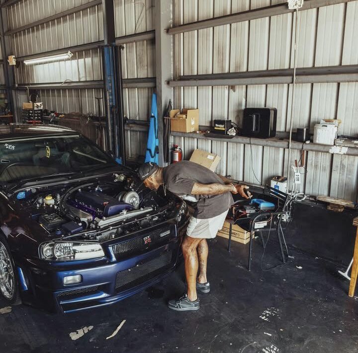 R34 progress for those that's been wondering. 📊📈 is the genius behind this build and we've came along way. Few more things left before we can start this beauty, and then dyno day. I plan of doing a few other things I'll speak on later.