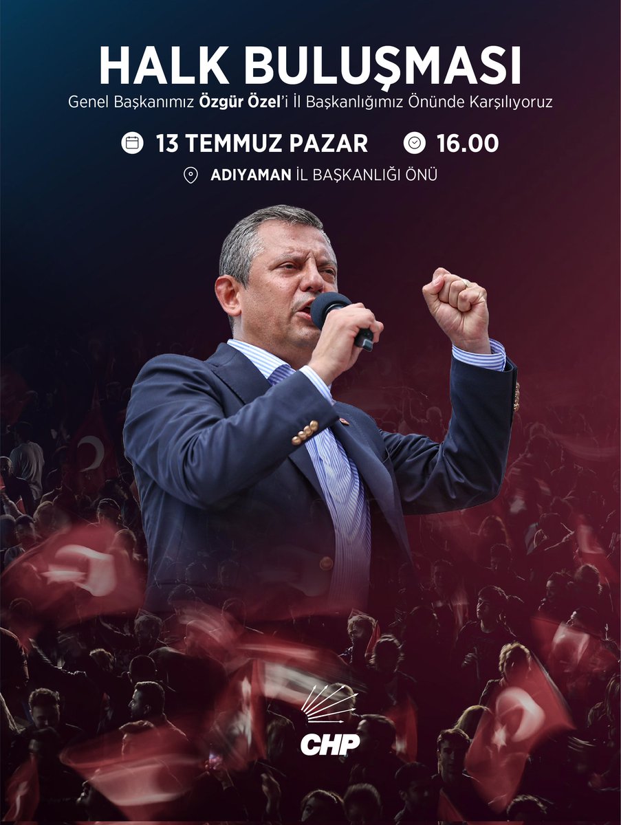 Yarın Adıyaman’dan mücadelemizin sesini yükseltiyoruz!

Adaletsizliğe, hukuksuzluğa, irademizi gasp etmeye çalışanlara karşı kazanana kadar meydanlardayız!

Bir adım geri atmak yok; el ele, omuz omuza, kol kola iktidara yürüyoruz!

🗓️ 13 Temmuz Pazar
⏰ 16.00
📍Adıyaman İl