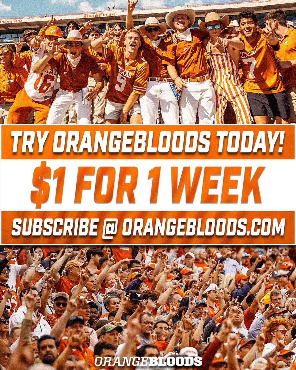 orangebloods_'s tweet image. Now's the Time to Try Out Orangebloods! 🤘
For Just $1, Get Access to the Best Recruiting Intel and We Will Have All You Need to Know from Next Week's SEC Media Days!
Subscribe Here: orangebloods.com