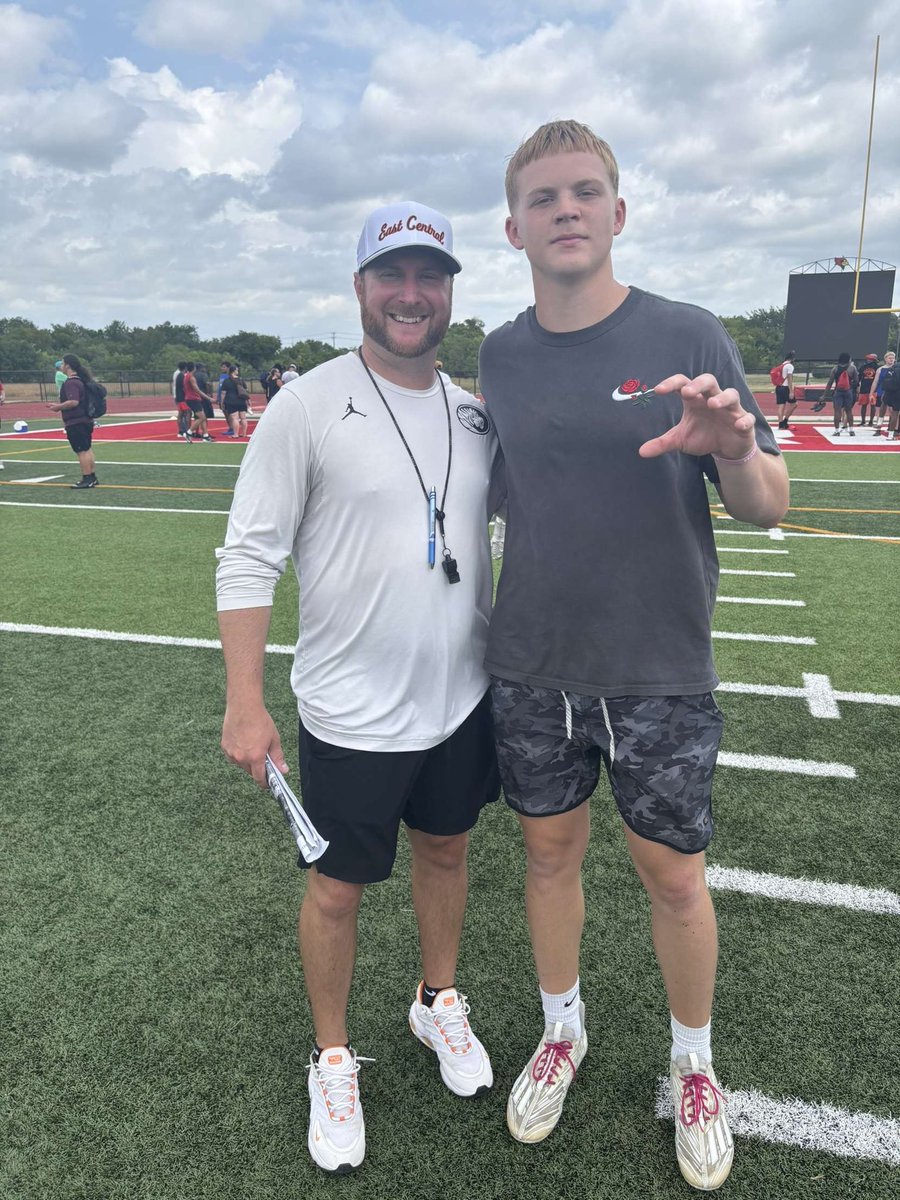 Casen Fitts (@csnfitts2) on Twitter photo Grateful for the opportunity to get better at the <a href="/ECUTigersFB/">ECU Tigers Football</a> camp. Thanks to <a href="/LitrentaJohn/">John Litrenta</a> and <a href="/jackmitch8ll/">Coach Jack Mitchell</a> for coaching me up! Great opportunity to get better today.
<a href="/ECUTigersFB/">ECU Tigers Football</a> <a href="/LitrentaJohn/">John Litrenta</a> <a href="/Coach_Tinez1/">Martinez Hill</a> <a href="/jackmitch8ll/">Coach Jack Mitchell</a> <a href="/ChrisTaber5/">ChrisTaber</a> <a href="/MichaelWaldie1/">Michael Waldie</a>
<a href="/KrumFootball/">Krum Bobcats</a> <a href="/M_Gonz6/">Mateo Gonzalez</a> Grateful for the opportunity to get better at the <a href="/ECUTigersFB/">ECU Tigers Football</a> camp. Thanks to <a href="/LitrentaJohn/">John Litrenta</a> and <a href="/jackmitch8ll/">Coach Jack Mitchell</a> for coaching me up! Great opportunity to get better today.
<a href="/ECUTigersFB/">ECU Tigers Football</a> <a href="/LitrentaJohn/">John Litrenta</a> <a href="/Coach_Tinez1/">Martinez Hill</a> <a href="/jackmitch8ll/">Coach Jack Mitchell</a> <a href="/ChrisTaber5/">ChrisTaber</a> <a href="/MichaelWaldie1/">Michael Waldie</a>
<a href="/KrumFootball/">Krum Bobcats</a> <a href="/M_Gonz6/">Mateo Gonzalez</a>
