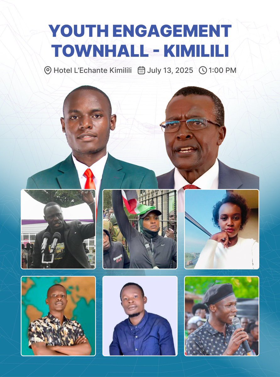 Tomorrow the CJ Emeritus David Maraga will join the youth of Kimilili for a Townhall engagement at Hotel L’Echante Kimilili. It’s that time.