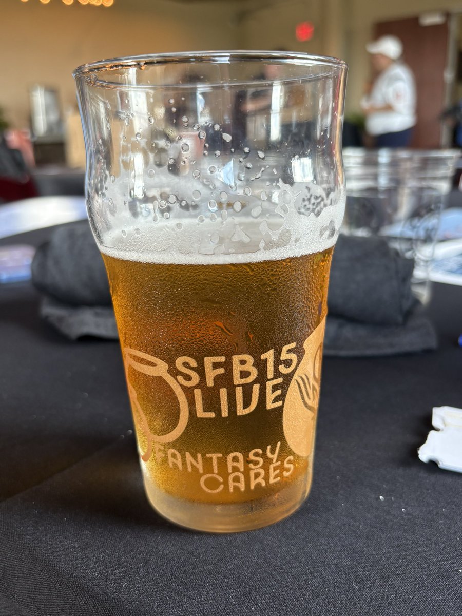 CraigBooker1's tweet photo. #SFB15 live in Houston has kicked off from @karbachbrewing A good time being had by all. Thanks to all the sponsors. 
@FantasyCaresOrg https://t.co/z62wPiZWb8