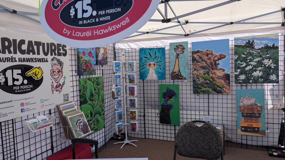 YEGwindshield's tweet image. The Whyte Ave #ArtWalk is on Today till 5 and Sunday 9-5