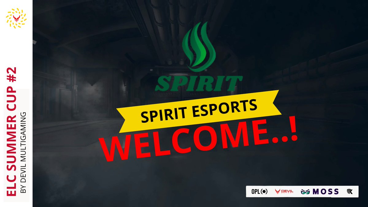 [𝗘𝗟𝗖 𝗦𝗨𝗠𝗠𝗘𝗥 𝗖𝗨𝗣 #𝟮 𝗕𝘆 <a href="/EsportDevils/">🔻 𝕯𝖊𝖛𝖎𝖑 𝕰𝖘𝖕𝖔𝖗𝖙 🔺️</a> ]

We will be announcing the teams present until 18th July.

Let's start with the <a href="/SpiritEsportsHU/">SPIRIT ESPORTS</a> 

🎮Players:
🇭🇺 <a href="/SuprOnyx/">Supronyx</a> 
🇭🇺 <a href="/Criss_R6S/">Criss</a> 
🇭🇺 <a href="/adamsr6_/">Adams</a> 
🇭🇺 <a href="/x_soreXD/">soreex.</a> 
🇭🇺 <a href="/Falc010/">Falc0</a> 

(3/5) #WeAreELC