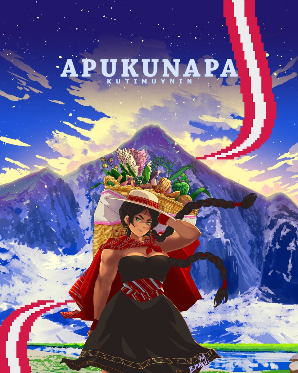 BMaxu_bg's tweet photo. Esta vez dibuje a la Pachamama, espero les guste 🦙🦙🦙
@ninakamiestudio 

#pachamama #ninakami #apukunapakutimuynin #elregresodelosdioses #animeperuano #peruesclave #andes #mountains #landscape #quinua #pepino #palta #maiz #aguaymanto https://t.co/qDA7iRPRWC