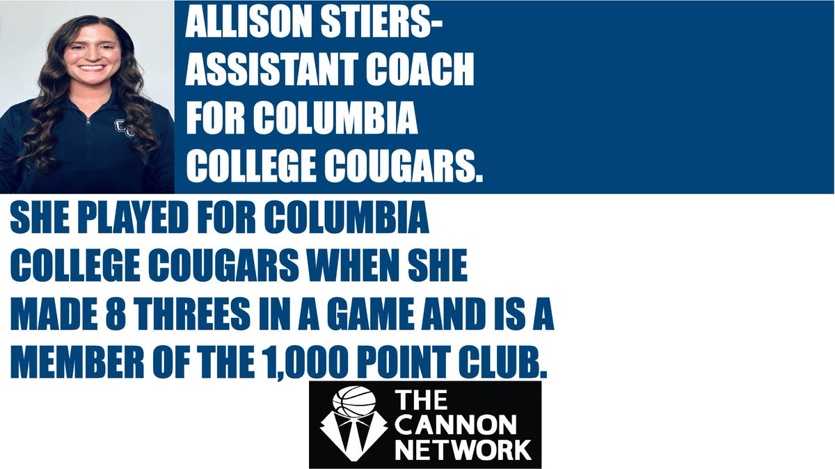 The Cannon Network🏀 (@cannon_network) on Twitter photo <a href="/allison_stiers/">Allison Helsel</a> is an assistant coach for <a href="/CCCougarsWBB/">Columbia College WBB</a> thecannonnetwork.com #basketball #TheCannonNetwork <a href="/allison_stiers/">Allison Helsel</a> is an assistant coach for <a href="/CCCougarsWBB/">Columbia College WBB</a> thecannonnetwork.com #basketball #TheCannonNetwork
