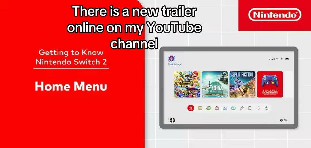 JK_00WasHereX_X's tweet image. #nintendo #nintendoswitch2 #gettingtoknow #homemenu #trailer