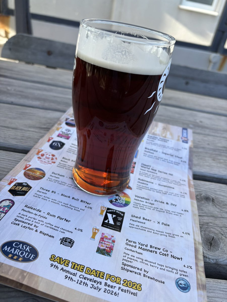 EricBlueMonster's tweet image. Officially ‘out out’ for the first time for a wee while… coinciding with the beer festival being on at our local.

Winning!

And to celebrate the first pre-season win, we’re starting with the brew from Darwen (even though they spelt it wrong)