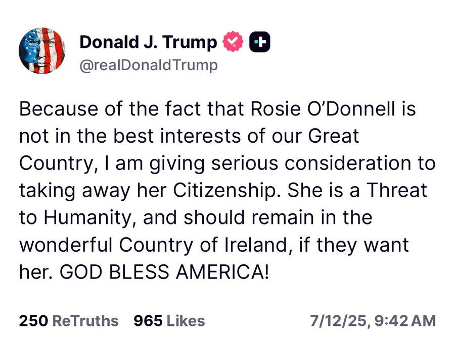 David_Leavitt's tweet image. Here it is, everything we all tried to warn you about:
Threatening to illegally take away American Citizenship from people he doesn’t like