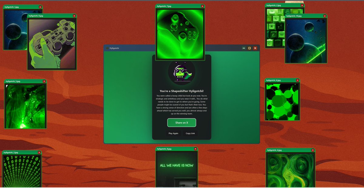 DAgresif's tweet image. I&apos;m a Shapeshifter Hyligotchi!

Which Hyligotchi are you on @hyli_org testnet?
Find out here: quiz.hyli.fun