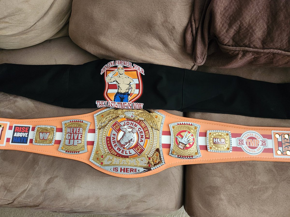 FireFly4Everr's tweet image. And if they hate, let 'em hate, I drop their whole clan
Lay your ass down for the three second tan
Never seen 17
The Last Real Champion
Farewell Tour Tampa Edition Belt 🫡👌
Thank you Cena