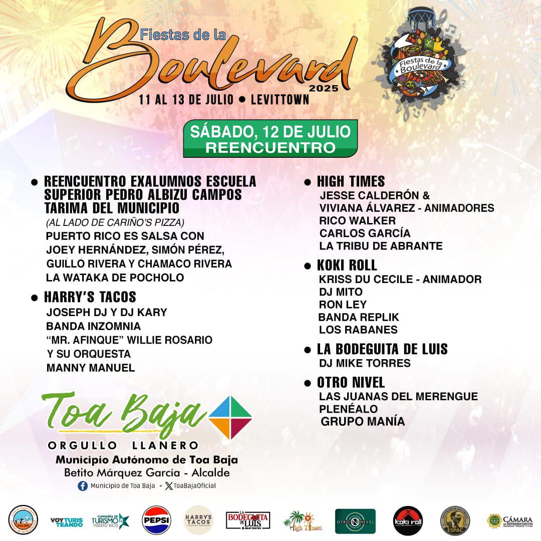 🎉 ¡Continúan las Fiestas de la Boulevard, HOY, Sábado de Reencuentro, con el mejor ambiente, gastronomía y entretenimiento… todo en una sola avenida! 🎼🕺💃

¡Nos vemos en La Boulevard!

#FiestasBLVD2025
#SomosLlaneros
