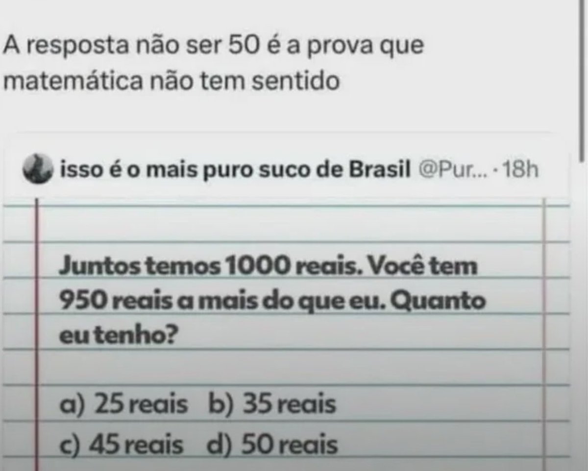 Proibido pra quem é de humanas