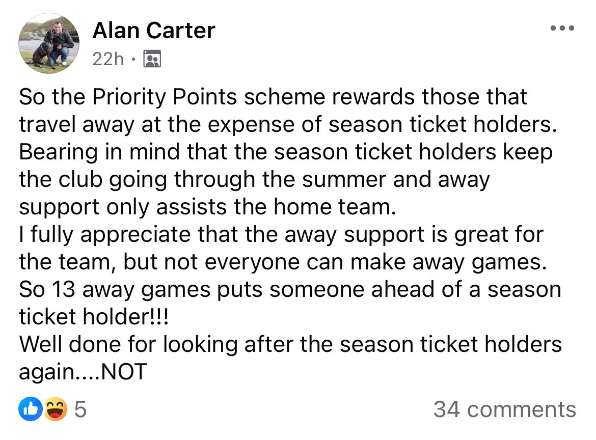 0contextrovers's tweet image. Average Bristol Rovers Facebook post