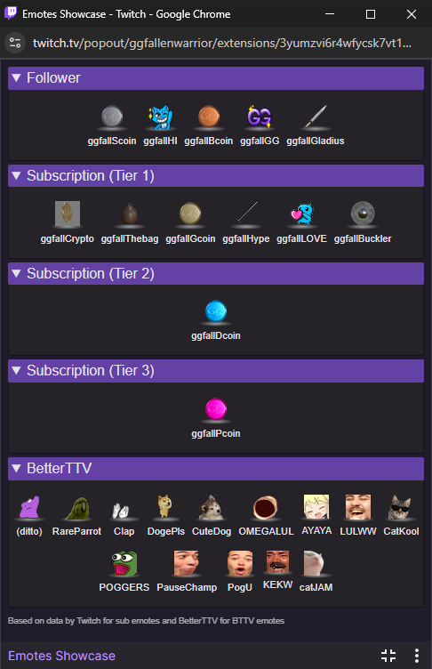 GGFallenWarrior's tweet photo. New #twitch Emotes https://t.co/6Yp712PMpH